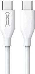 Кабель USB XO NB124 USB-C to USB-C  1m 40W PD White Кабель USB XO NB124 USB-C to USB-C  1m 40W PD White