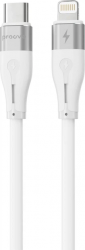 Кабель Proove Soft Silicone Type-C to Lightning 27 Вт 1 м (492060003) White