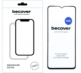 Защитное стекло BeCover для Honor X6a 10D (711333) Black Защитное стекло BeCover для Honor X6a 10D (711333) Black