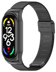 Ремінець BeCover Metal для Xiaomi Mi Smart Band 7 (707493) Black