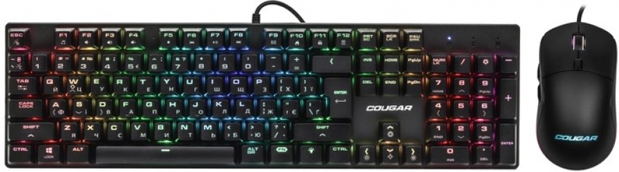 Комплект проводной Cougar COMBAT Keyboard and Mouse USB Black Комплект проводной Cougar COMBAT Keyboard and Mouse USB Black
