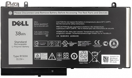Аккумулятор PowerPlant для DELL Latitude 12 5000 (RYXXH) 11.1V 38Wh (original) (NB441105)