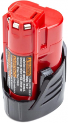 Акумулятор PowerPlant для шуруповертів та електроінструментів MILWAUKEE 12V 3.0Ah Li-ion(48-11-2440)