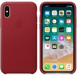 Накладка Leather Case Iphone X Red