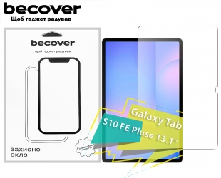 Защитное стекло Becover для Samsung Galaxy Tab S10 FE Plus (SM-X620/SM-X626) 13.1