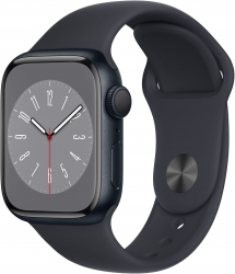 Apple Watch Series 8 GPS 41mm Midnight Aluminium Case with Midnight Sport Band (MNP53UL/A)
