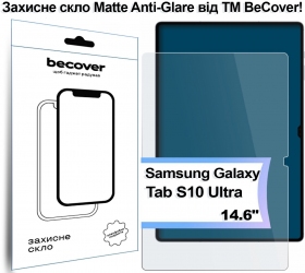 Защитное стекло BeCover (Matte Anti-Glare) для Samsung Galaxy Tab S10 Ultra (SM-X920/SM-X926) 14.6