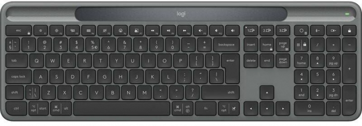 Клавіатура бездротова Logitech Slim Solar+ for Business GRAPHITE