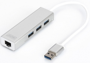 Адаптер Digitus USB 3.0 to Gigabit Ethernet (DA-70250-1) Адаптер Digitus USB 3.0 to Gigabit Ethernet (DA-70250-1)