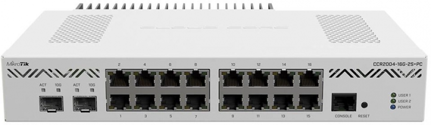 Маршрутизатор MikroTik CCR2004-16G-2S+PC Маршрутизатор MikroTik CCR2004-16G-2S+PC