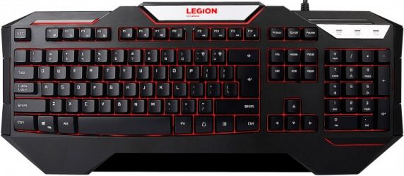 Клавіатура дротова Lenovo Legion K200 KB-RU USB (GX30P98215) Black 