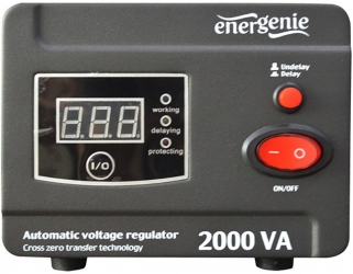 Стабилизатор напряжения EnerGenie 220 В 2000 ВА (EG-AVR-D2000-01) Стабилизатор напряжения EnerGenie 220 В 2000 ВА (EG-AVR-D2000-01)
