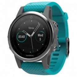 Смарт часы Garmin Fenix 5S Silver with Turquoise Band (010-01685-01) Смарт часы Garmin Fenix 5S Silver with Turquoise Band (010-01685-01)
