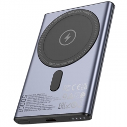 УМБ Hoco Q32 Bird PD20W Magnetic Wireless 5000 mAh Metal Grey