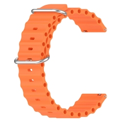 Ремешок BeCover Wave Style для Samsung Galaxy Watch Active/Active 2 (40/44mm) / Gear S2/S2 Classic / Gear Sport (714162) Orange