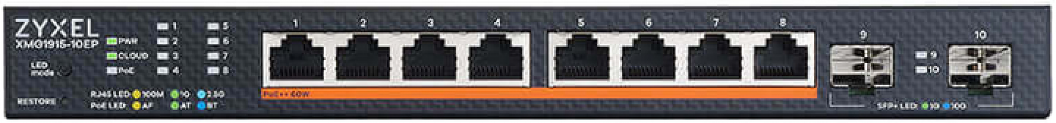 Коммутатор Zyxel XMG1915-10EP (XMG1915-10EP-EU0101F) Коммутатор Zyxel XMG1915-10EP (XMG1915-10EP-EU0101F)