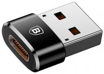 Переходник Baseus USB 2.0 к Type-C Black (CAAOTG-01)  Переходник Baseus USB 2.0 к Type-C Black (CAAOTG-01)