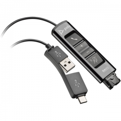 Переходник Poly DA85 USB > QD со встроенным пультом управления для гарнитур EncorePro, USB-A, USB-C Переходник Poly DA85 USB > QD со встроенным пультом управления для гарнитур EncorePro, USB-A, USB-C