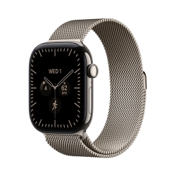 Apple Watch Series 12 GPS + Cellular 46mm Natural Titanium Case with Natural Milanese Loop - S/M (MJGP4RK/A)