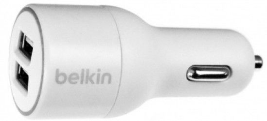 Автомобильное зарядное устройство BELKIN 2 USB 4.2A (BK109) White Автомобильное зарядное устройство BELKIN 2 USB 4.2A (BK109) White