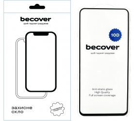 Захисне скло BeCover для Xiaomi Redmi 12 4G 10D (711369) Black