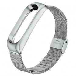 Ремінець BeCover Metal для Xiaomi Mi Band 3/4 (704652) Silver Ремінець BeCover Metal для Xiaomi Mi Band 3/4 (704652) Silver