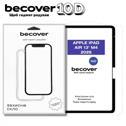 Захисне скло BeCover 10D для Apple iPad Air 13