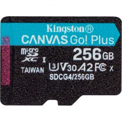 Карта памяти Kingston microSDXC 256GB Canvas Go! Plus G4 Class 10 UHS-I U3 V30 A2 (SDCG4/256GBSP) Карта памяти Kingston microSDXC 256GB Canvas Go! Plus G4 Class 10 UHS-I U3 V30 A2 (SDCG4/256GBSP)