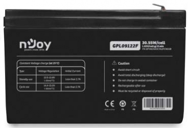 Акумуляторна батарея nJoy GGPL09122F 12V 9AH (BTVACIUOCTA2FCN02B) AGM