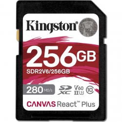 Карта пам'яті Kingston Canvas React Plus SDXC 256GB UHS-II U3 V60 (SDR2V6/256GB)