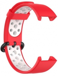 Ремешок BeCover Vents Style для Xiaomi Redmi Smart Band 2 (709427) Red-White