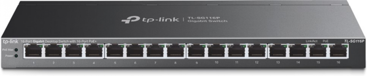 Коммутатор TP-LINK TL-SG116P Коммутатор TP-LINK TL-SG116P