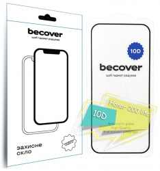 Защитное стекло BeCover для Honor 200 lite 10D (713162) Black Защитное стекло BeCover для Honor 200 lite 10D (713162) Black