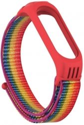 Ремешок TPU Nylon Xiaomi Mi Band 5 Gradient rainbow
