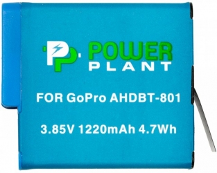 Аккумулятор PowerPlant для GoPro AHDBT-801 1220 мАч (CB970377) Аккумулятор PowerPlant для GoPro AHDBT-801 1220 мАч (CB970377)