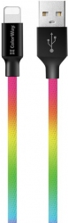 Кабель ColorWay USB — Apple Lightning 2.4 A 1 м (CW-CBUL016-MC) Multicolor