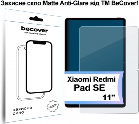 Защитное стекло BeCover (Matte Anti-Glare) для Xiaomi Redmi Pad SE 11