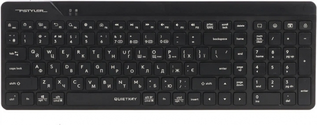 Клавіатура бездротова A4Tech FBK23 AS (4711421001168) Black 