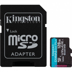 Карта памяти Kingston microSDXC Canvas Go! Plus 128GB UHS-I U3 V30 A2 Class 10 + SD-adapter (SDCG4/128GB) Карта памяти Kingston microSDXC Canvas Go! Plus 128GB UHS-I U3 V30 A2 Class 10 + SD-adapter (SDCG4/128GB)