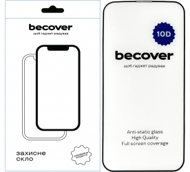 Защитное стекло BeCover для Apple iPhone 13 Pro 10D (711514) Black Защитное стекло BeCover для Apple iPhone 13 Pro 10D (711514) Black
