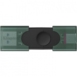 USB флеш накопитель Kingston DataTraveler Duo 128GB USB 3.2 Gen 1 + Type-C (DTDEG2/128GB) Black/Green