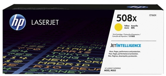 Картридж HP 508X CLJ M552dn/M553dn/n/x Yellow (CF362X) Картридж HP 508X CLJ M552dn/M553dn/n/x Yellow (CF362X)