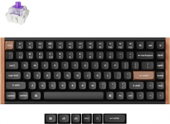 Клавиатура беспроводная Keychron K2 HE Magnetic Switch Black RGB (K2H-F1-UA)