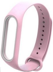 Ремешок для Xiaomi Mi Band 3/4 Pink/White