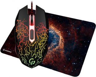 Комплект GamePro Gameset 2 в 1 USB миша + ігрова поверхня (GS347) Комплект GamePro Gameset 2 в 1 USB миша + ігрова поверхня (GS347)