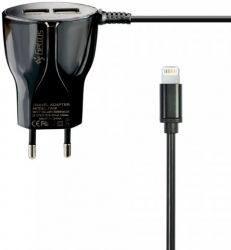 Сетевое зарядное устройство Gelius Ultra Edition 2xUSB + iPhone 5 2.1A (53650) Black Сетевое зарядное устройство Gelius Ultra Edition 2xUSB + iPhone 5 2.1A (53650) Black