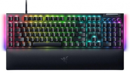 Клавіатура дротова Razer BlackWidow V4 Yellow Switch RU USB Black (RZ03-04692500-R3R1) Клавіатура дротова Razer BlackWidow V4 Yellow Switch RU USB Black (RZ03-04692500-R3R1)