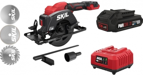 Пила циркулярная SKIL 3540 CA Compact 20В 1х2.5А·час 120мм 1.8кг (SW1E3540CA+BC1E3110AA)