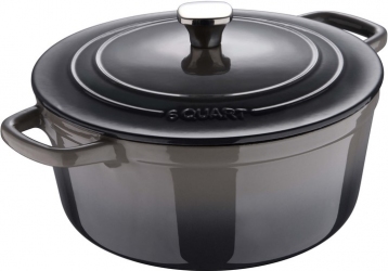 Каструля чавунна з кришкою MasterPro Unique 5.67 л (BGMP-3831)