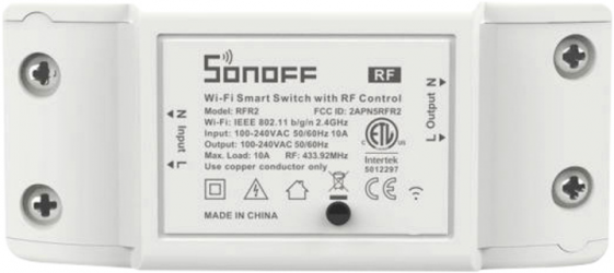 Умный Wi-Fi переключатель Sonoff с RF 433 МГц (RFR2)